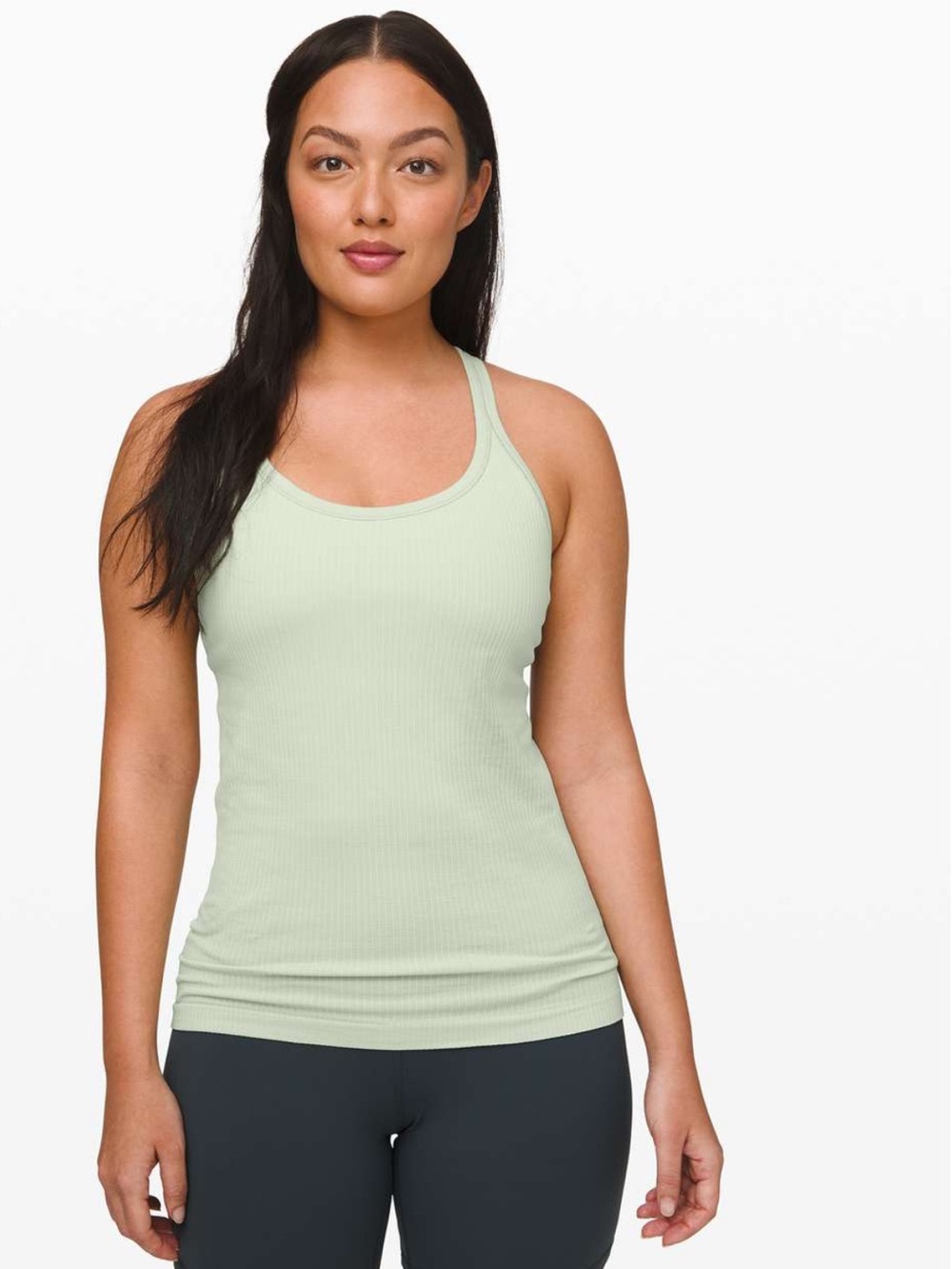 Lululemon Ebb to Street Tank Top Light Support Arctic Mint Size 6
